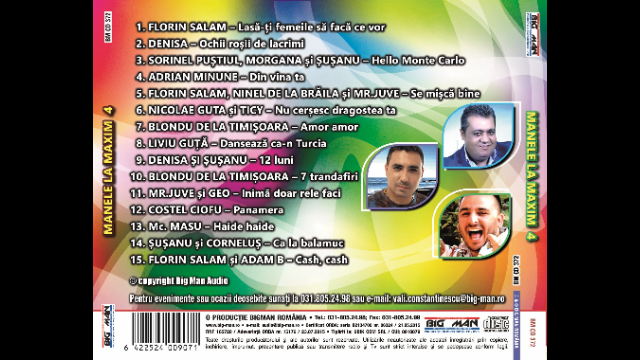 Manele La Maxim Volumul 4 - Super Compilatie Manele