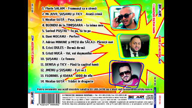 Manele La Maxim Volumul 5 - Compilatie Manele compilatie manele la maxim volulu 5 cd audio
