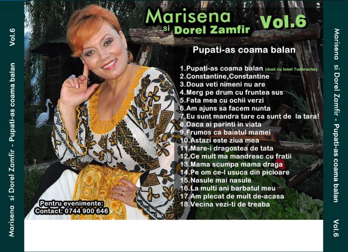 Marisena si Dorel Zamfir Vol.6 - Pupati-as Coama Balana - Album Populara
